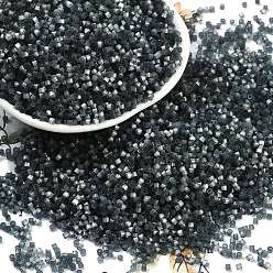 Темно-серый Имитация кошачьего глаза стеклянные бусины, окрашенные, цилиндр, темно-серый, 1.6x1.3 мм, отверстие : 0.8 мм, Около 60000 шт / фунт