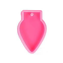 Teardrop Силиконовые формы для подвески на рождественскую тему своими руками, формы для литья смолы, для уф-смолы, изготовление ювелирных изделий из эпоксидной смолы, слеза, 83x52 мм