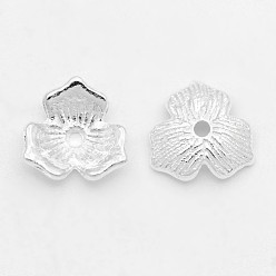 Серебро Тибетском стиле сплав шарик крышки, без свинца и без кадмия, серебряные, 11x2.5 мм, отверстие : 1.5 мм