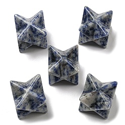 Blue Spot Jasper Natural Blue Spot Jasper Beads, No Hole/Undrilled, Merkaba Star, 25x25x25mm
