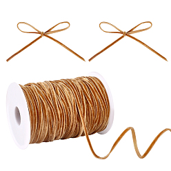 Перу 60м нейлоновые односторонние бархатные ленты, аксессуары для одежды, Перу, 1/8 дюйм (3 мм), около 65.62 ярдов (60 м) / комплект