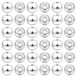 Silver 180Pcs 925 Sterling Silver Spacer Beads, Round, Silver, 2x2mm, Hole: 0.4mm