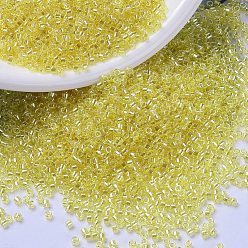 (DB1886) Прозрачный Желтый Блеск Бусины miyuki delica, цилиндр, японский бисер, 11/0, (дБ 1886) прозрачный желтый блеск, 1.3x1.6 мм, отверстия: 0.8 мм, около 10000 шт / мешок, 50 г / мешок
