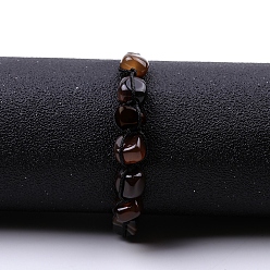 Кокосово-Коричневый Браслеты из бисера из окрашенного натурального агата, самородки, кокосового коричневый, 6-3/4~10-1/4 дюйм (17~26 см)