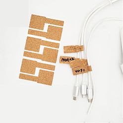 Цвет Древесины Водостойкие деревянные стикеры, мини блокнот сообщение, для этикетки, сетка, деревесиные, 63x27 мм, 18 шт / пакет