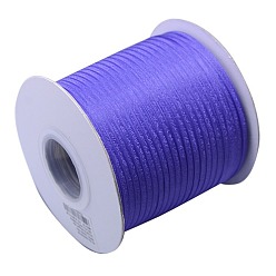 Фиолетовый Полиэстер органза лента, фиолетовые, 1/8 дюйм (3 мм), 800 ярдов / рулон (731.52 м / рулон)