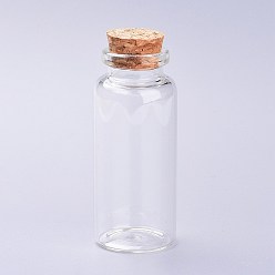 Прозрачный Стеклянные бутылки, с пробкой, бутылка желаний, шарик контейнеры, прозрачные, 3x7 см