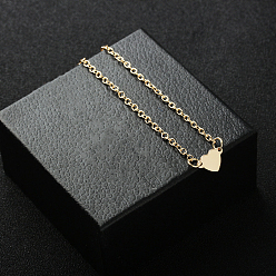 Золотой Сплав шарм браслеты, украшения для женщин, сердце, золотые, 6-1/4 дюйм (16 см)