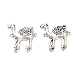 Античное Серебро Сплав люстра компонента ссылки тибетском стиле, без свинца и без кадмия, форма верблюда, античное серебро, 26.5x27.5x5.5 мм, отверстие : 1.5 мм, Около 296 шт / 1000 г