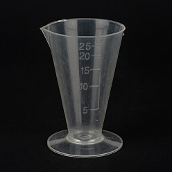 Weiß Messbecher aus Kunststoffwerkzeugen, graduierte Tasse, weiß, 4.1x3.85x6 cm, Kapazität: 25 ml (0.85 fl. oz)