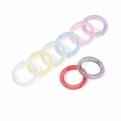 (52) Непрозрачная лаванда Прозрачные акриловые бусины, с покрытием AB цвета, кольцо, разноцветные, 35x6 мм, отверстие : 2.5 мм, Около 235 шт / 500 г