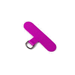 Фуксин Нашивка на шнурок для мобильного телефона из ткани Оксфорд, Запасная часть соединителя ремешка для телефона, вкладка для безопасности сотового телефона, фуксиново-красные, 6x1.5x0.065~0.07 см, Внутренний диаметр: 0.7x0.9 cm