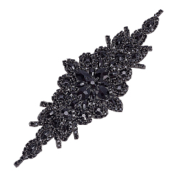 Реактивный Самолет 1Аппликации из цветочного стекла и хрустальных страз, для свадебного платья, ремень, струя, 95x240x5 мм