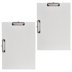 Гейнсборо Пластиковая доска для рисования, с железными зажимами, доска для рисования, прямоугольные, светло-серые, 445x320x3 мм