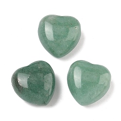 Зеленый Авантюрин Естественный зеленый бисер авантюрин, сердце, 15.5x15~15.5x8.5~9 мм, отверстие : 1.6~1.8 мм