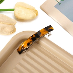 Сиена Ацетатные заколки для волос из целлюлозы с пружинным зажимом, аксессуары для волос для женщин и девочек, цвет охры, 10x80 мм