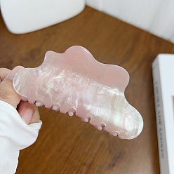 Pink Акриловые коготь заколки, облако, розовые, 105x47 мм