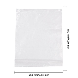 Clear Rectangle Plastic Bags, Clear, 25x18cm, unilateral thickness: 0.08
