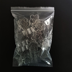 Цветок Пластиковые формы для свечей для ароматерапии своими руками, для изготовления ароматических свечей, цветок, 4.5x2 см, 20 шт / пакет