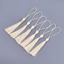 Кукурузный Шелк Полиэстер кисточка большие подвесные украшения, цвет колоса кукурузы, 80~90x6~7 мм