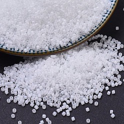 (DB0851) Matte Crystal AB MIYUKI Delica Beads, Cylinder, Japanese Seed Beads, 11/0, (DB0851) Matte Crystal AB, 1.3x1.6mm, Hole: 0.8mm, about 100000pcs/500g