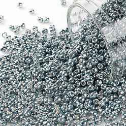 (565) Galvanized Grey Blue Тохо 11/0 круглые бусины, японский бисер, (565) оцинкованный серо-синий, 2.2 мм, отверстие : 0.8 мм, Около 1103 шт / 10 г