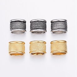 (52) Непрозрачная лаванда 304 из нержавеющей стали бусы, бусины с большим отверстием, овальные, разноцветные, 12x16.5x12 мм, отверстие : 9x13 мм