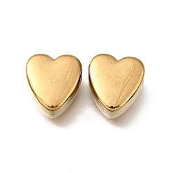 Настоящее золото 18K День святого Валентина 304 разделительные бусины из нержавеющей стали, сердце, ионное покрытие (ip), реальный 18 k позолоченный, 10.5x9.5x5 мм, отверстие : 2 мм