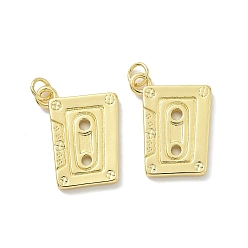 Настоящее золото 18K Латунные подвески, ленточные подвески, с целью перехода в кольце, стойки покрытие, долговечный, без кадмия и без свинца, реальный 18 k позолоченный, 16.5x22x2 мм, отверстие : 3.5 мм