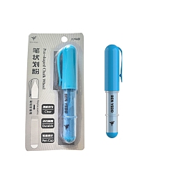 Озёрно--синий Профессиональная портная меловая ручка, портновский маркер для ткани, мел, швейный инструмент, Плут синий, 105x20 мм