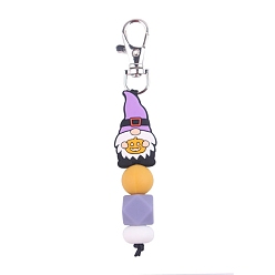 Сливовый Рождественская тема силиконовые мультяшные гномы подвесные украшения, для дома, автомобиля, сумки, подвесные украшения, слива, 105 мм