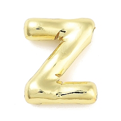 Letter Z Стойки обшивки латунные подвески, долговечный, реальный 18 k позолоченный, Письмо Z, 20.5x16.5x5 мм, отверстие: 2.5~3.5x2.5 мм