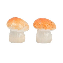 Седло Коричневый Украшения из смолы на тему грибов, для украшения домашнего офиса, седло коричневый, 17.5x18 мм