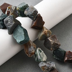 (RRHB277) Кристалл на подкладке из медово-бежевого цвета Природного индийского агата бисер нитей, грубый необработанный камень, самородки, 7~25x9~26x7~20 мм, отверстие : 0.8~1.2 мм, около 10~18 шт / нитка, 7.28''~7.87'' (18.5~20 см)