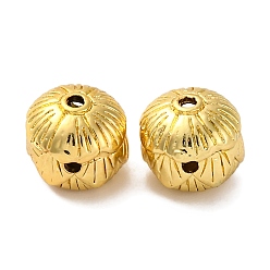 Настоящее золото 18K Стойка в форме желудя, покрытие, латунная бусина, 3-Т-образные бусины гуру с отверстиями, без свинца и без кадмия, долговечный, реальный 18 k позолоченный, 9.5x9.5x9 мм, отверстие : 1.2 мм