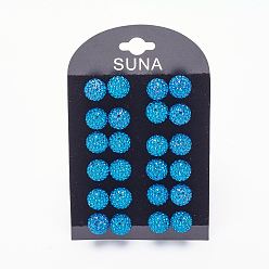 243_Капри Голубой Подарок для валентина для нее, 925 серьги из стерлингового серебра австрийского хрусталя, мяч серьги, круглые, 243 _capri синий, 4 мм