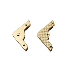 Light Gold Металлические защитные уголки для сумок, для украшения мебели сумочки, золотой свет, 56x40 мм