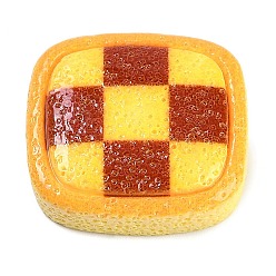 Food Непрозрачные кабошоны из смолы, искусственный хлеб, терпкий, 23x25x9 мм