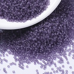 (DB1265) Matte Transparent Light Amethyst MIYUKI Delica Beads, Cylinder, Japanese Seed Beads, 11/0, (DB1265) Matte Transparent Light Amethyst, 1.3x1.6mm, Hole: 0.8mm, about 20000pcs/bag, 100g/bag