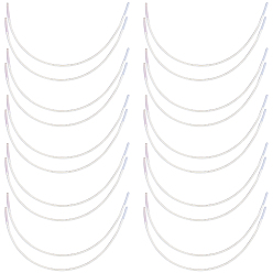 Нержавеющая Сталь Цвет 304 бюстгальтер на косточках из нержавеющей стали, прочная металлическая проволока для придания формы бюстгальтеру, цвет нержавеющей стали, 13.7x23.3 мм
