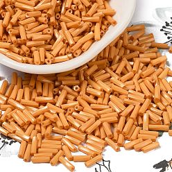 Оранжевый Стеклянные бусины, окрашенные в процессе выпечки, круглое отверстие, оранжевые, 7x2 мм, отверстие : 0.8 мм, Около 13636 шт / фунт