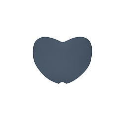 Серый Пищевые экологически чистые силиконовые фокусные шарики, сердце, серые, 20x19 мм