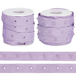 Средний Фиолетовый 10 ярдов ленты с кнопками, лента из полиэстера для шитья поделок, плоский, средне фиолетовый, 18 мм