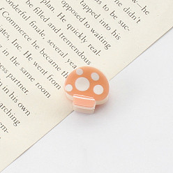 Гриб Заколки для волос с когтями из ацетата целлюлозы (смола), заколки для женщин девушки, гриб, 19x18 мм