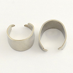 Нержавеющая Сталь Цвет Устойчив к потускнению 201 защелкивающиеся дужки из нержавеющей стали, цвет нержавеющей стали, 21x18x9 мм, штифты : 1.5 мм