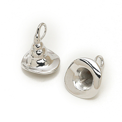 Платина Медные залоги, для изготовления жемчуга в стиле барокко призрачной ведьмы, ведьма шляпа, платина, 19x18 мм