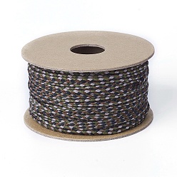 Разноцветный Хлопковый шнур макраме, плетеная веревка, для настенного крепления, ремесла, Подарочная упаковка, красочный, 2 мм, около 21.87 ярдов (20 м) / рулон