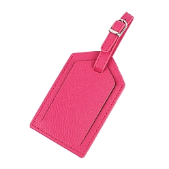 Фуксиновый Украшения для сумок из искусственной кожи, пустые ценники, красно-фиолетовые, 10.5x6.5 см