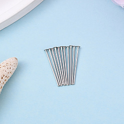 Платинированный Латунные шпильки с плоской головкой, без никеля , Реальная платина, 19.5x0.7 мм, Руководитель: 2 mm