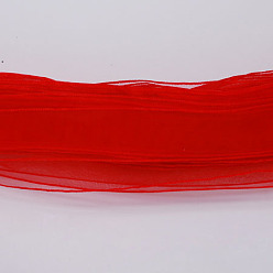 Red Organza Ribbon, Red, 1-5/8 inch(41mm), about 100yards/bundle